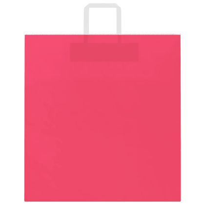 Хартиени торбички 250 бр с дръжки розови 45x17x48 см