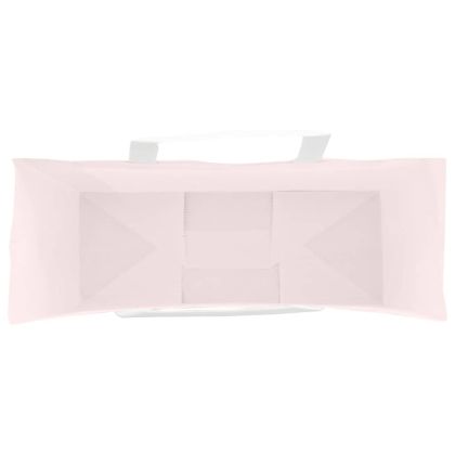 Хартиени торбички 250 бр с дръжки розови 45x17x48 см