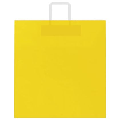 Хартиени торбички 50 бр с дръжки жълти 45x17x48 см