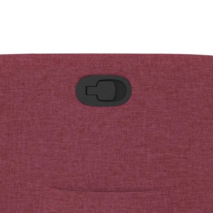 Изправящ реклайнер стол, виненочервен, текстил