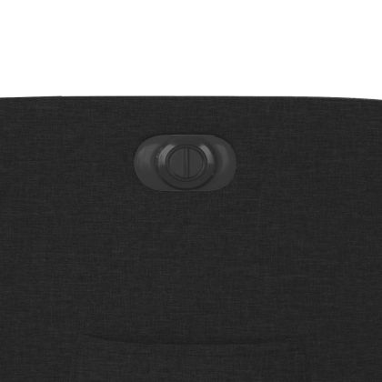 Електрически стол реклайнер, черен, текстил