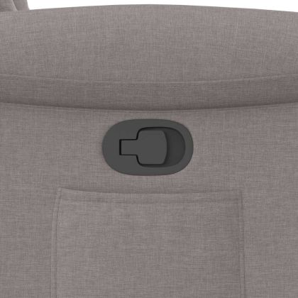 Изправящ реклайнер стол, таупе, текстил