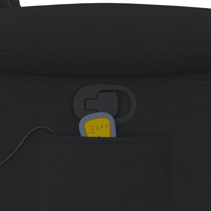 Масажен наклоняем стол, черен, текстил