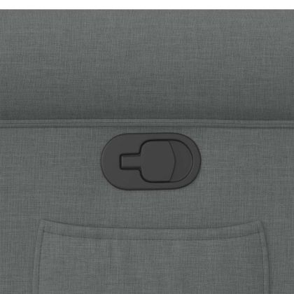 Реклайнер, тъмносив, текстил