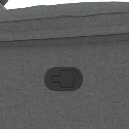 Масажен наклоняем стол, тъмносив, текстил