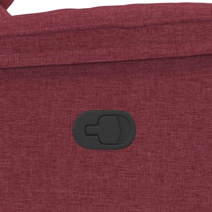 Масажен наклоняем стол, виненочервен, текстил