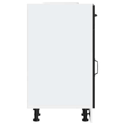 Кухненски шкаф, "Kalmar", черен, инженерно дърво