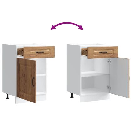 Кухненски шкаф, "Kalmar", старо дърво, инженерно дърво