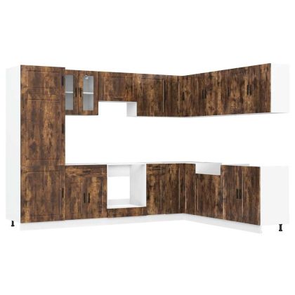 Комплект кухненски шкафове от 14 части Porto, инженерно дърво