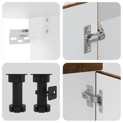 Комплект кухненски шкафове от 14 части Porto, инженерно дърво