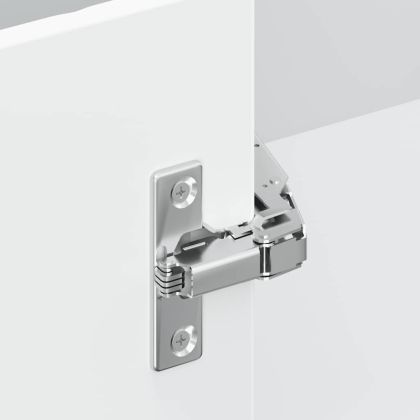 Кухненски ъглов шкаф, "Kalmar", бял гланц, инженерно дърво