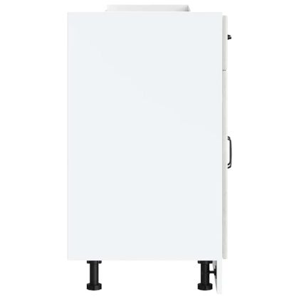 Кухненски шкаф, "Kalmar", бетонно сив, инженерно дърво