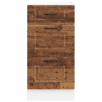 Кухненски шкаф Porto, старо дърво, инженерно дърво