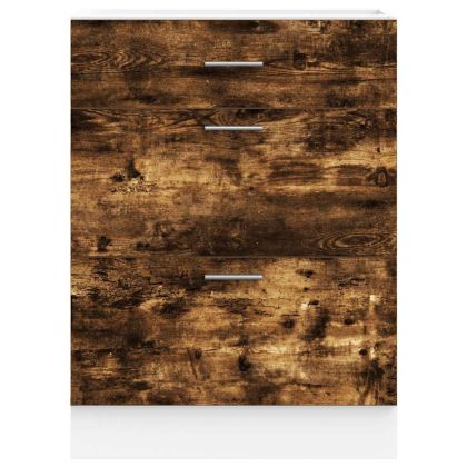 Кухненски шкаф "Lyon" опушен дъб, инженерна дървесина