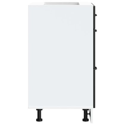 Кухненски шкаф "Kalmar" Черен инженерен дървен материал