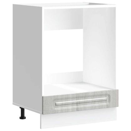 Шкаф за фурна, Kalmar, сив сонома, инженерно дърво