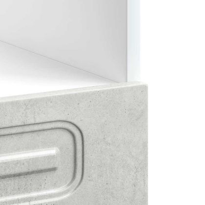 Шкаф за фурна, Kalmar, бетонно сив, инженерно дърво