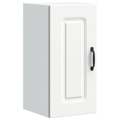 Кухненски стенен шкаф, Kalmar, бял, инженерно дърво