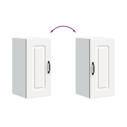 Кухненски стенен шкаф, Kalmar, бял, инженерно дърво