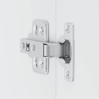 Кухненски стенен шкаф, Kalmar, бял гланц, инженерно дърво