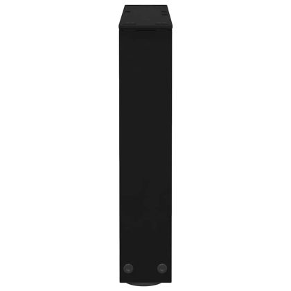 Крака за масичка за кафе, V-образни, 2 бр., черни, 40 x (30-31,3) см, стомана