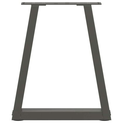 Крака за масичка за кафе, V-образна, 2 бр., антрацит, 28 x (42-43,3) см, стомана