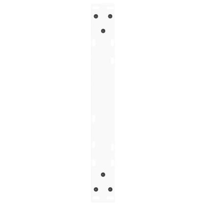 Крака за масичка за кафе, V-образни, 2 бр., бели, 60 x (42-43,3) см, стомана