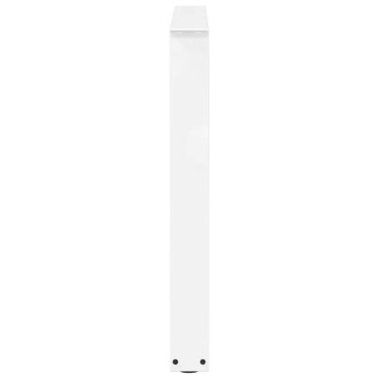 Крака за трапезна маса, V-образни, 3 бр., бели, 80 x (72-73,3) см, стомана