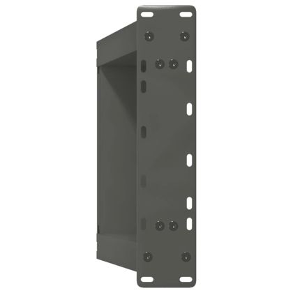 Крака за масичка за кафе, U-образни, 2 бр., антрацит, 38 x (42-43) см, стомана