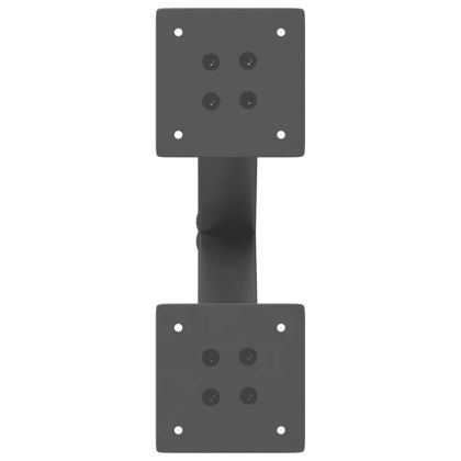 Крака за масичка за кафе, X-образни, 2 бр., антрацит, 30x(30-31) см, стомана