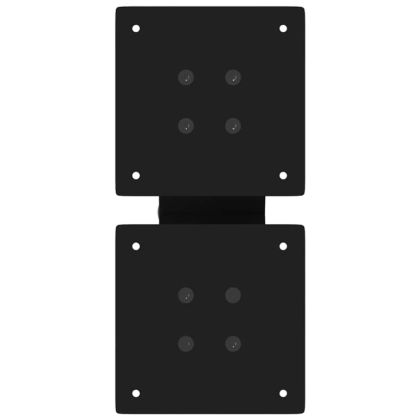 Крака за масичка за кафе, X-образни, 2 бр., черни, 30 x (30-31) см, стомана