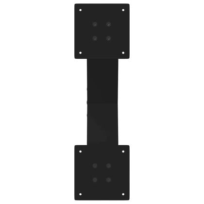 Крака за масичка за кафе, X-образни, 2 бр., черни, 60 x (30-31) см, стомана