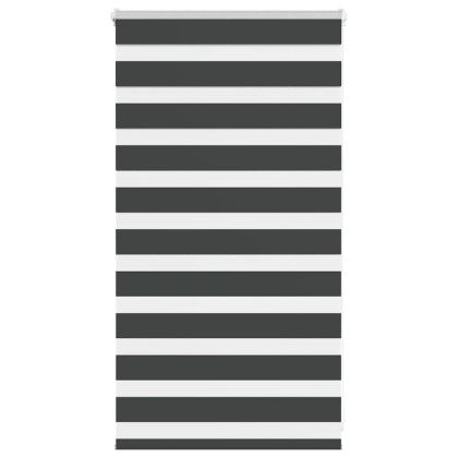 Зеброва щора черна 85x100 см Ширина на плата 80,9 см Полиестер