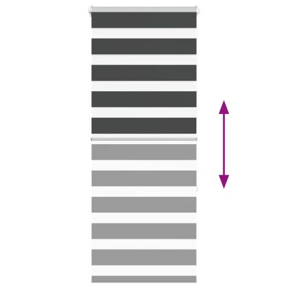 Зеброва щора черна 60x150 см ширина на плата 55,9 cm полиестер