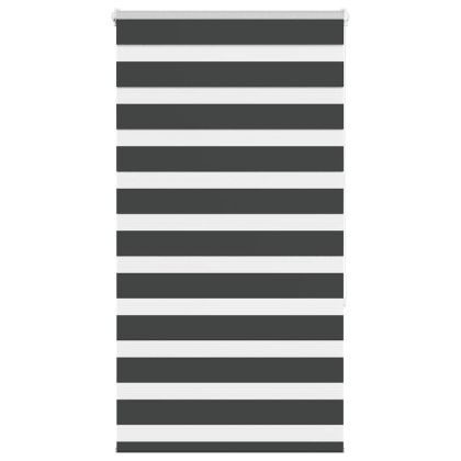 Зеброва щора черна 80x150 см ширина на плата 75,9 cm полиестер