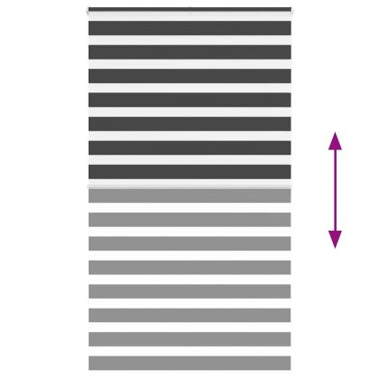 Зеброва щора 120x200 см ширина на плата 115,9 см полиестер