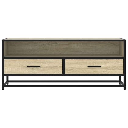 ТB шкаф, дъб сонома, 100x34,5x40 см, инженерно дърво и метал