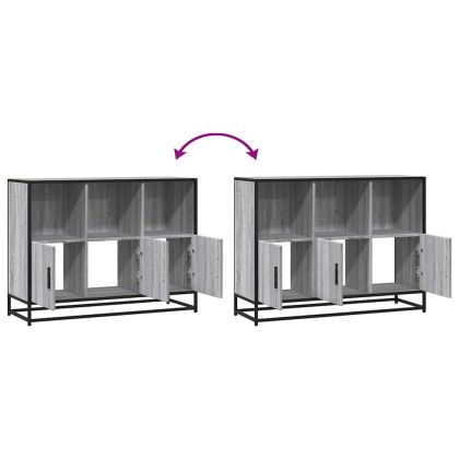 Сайдборд, Сив сонома, 100x35x76 см, инженерно дърво