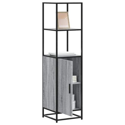 Висока дъска Grey Sonoma 35,5x35x139cm Обработено дърво и метал