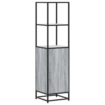 Висока дъска Grey Sonoma 35,5x35x139cm Обработено дърво и метал