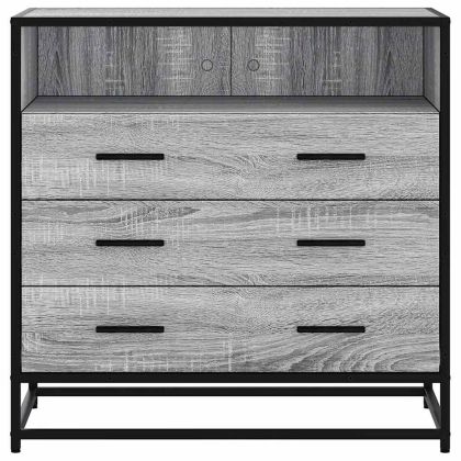 Шкаф с чекмеджета Grey Sonoma 70x41x70 cm Инженерна дървесина