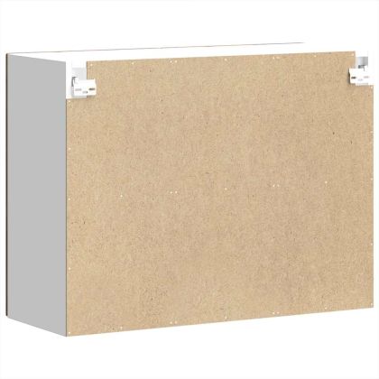 Кухненски стенен шкаф със стъклена врата "Kalmar" опушен дъб, инженерна дървесина