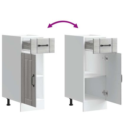 Кухненски шкаф Lucca, сив сонома, инженерна дървесина