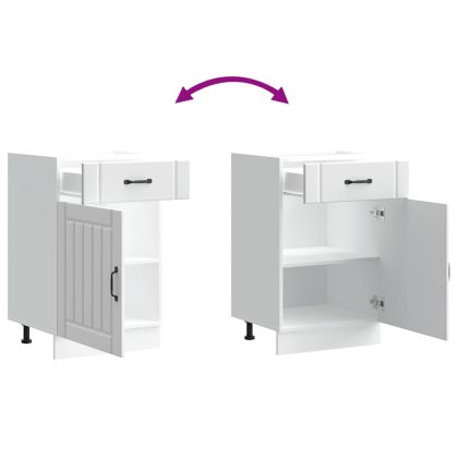 Кухненски шкаф Lucca Бяла инженерна дървесина