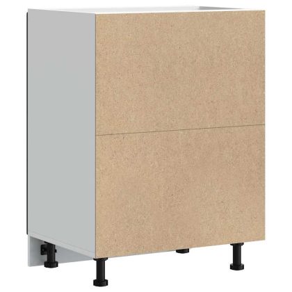 Шкаф за мивка, Lucca, черен, инженерно дърво