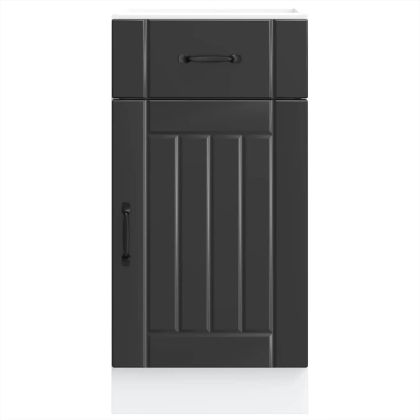 Кухненски шкаф Lucca Черно инженерно дърво