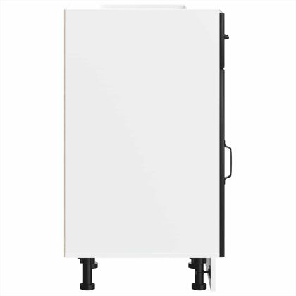 Кухненски шкаф Lucca Черно инженерно дърво