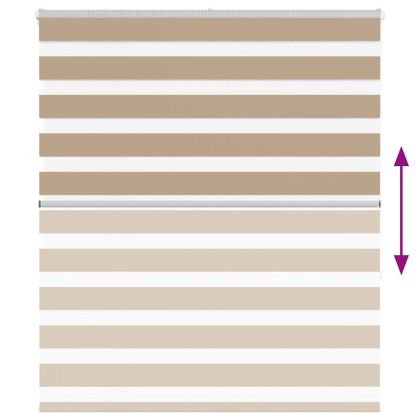 Зеброва щора 135x150 см Ширина на плата 130,9 см полиестер