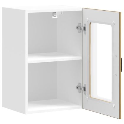 Кухненски стенен шкаф със стъклена врата Lucca дъб артизан