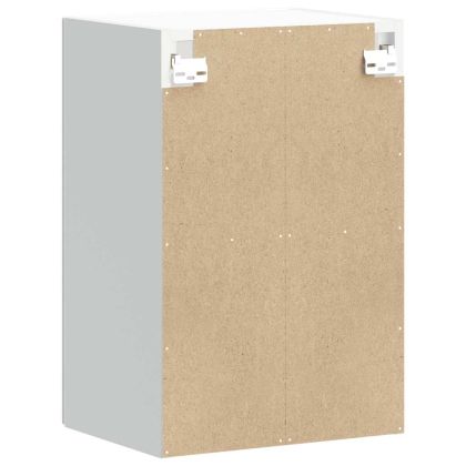 Кухненски стенен шкаф със стъклена врата Lucca бял гланц